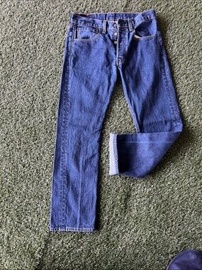 Levi's 501  Men's Jeans in Deep Blue Denim